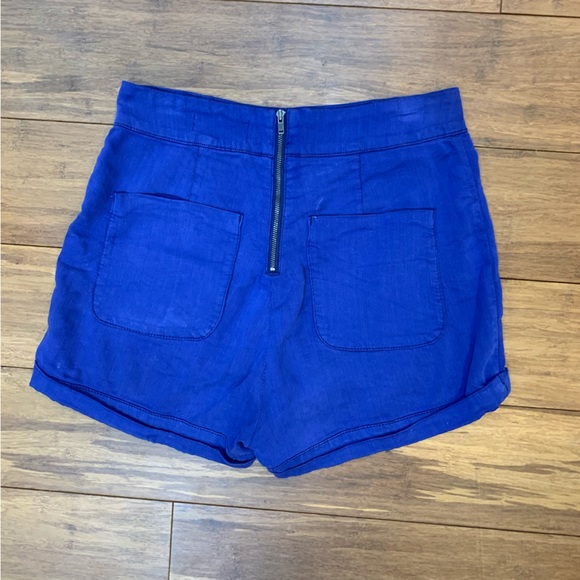 SOLD—Urban Outiftters Royal Blue High Waisted Shorts - Picture 2 of 4